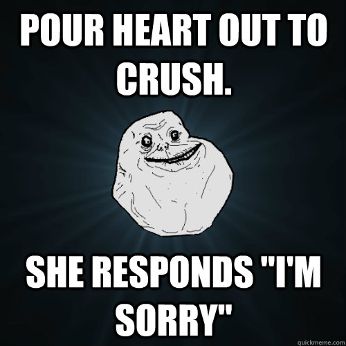 pour heart out to crush. she responds 