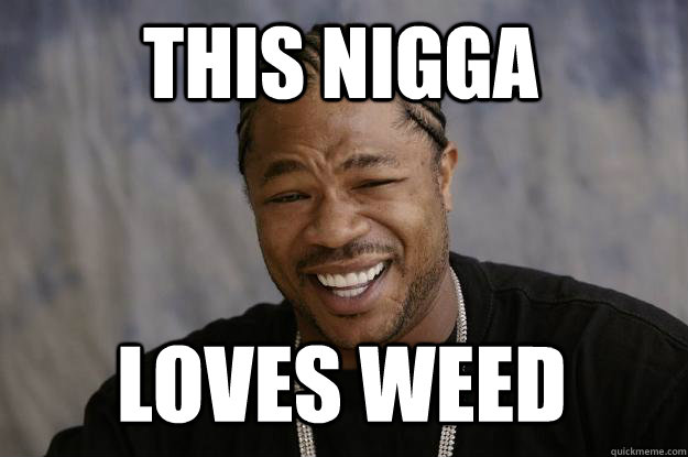 This nigga loves weed - This nigga loves weed  Xzibit meme