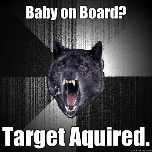 Baby on Board? Target Aquired.  Insanity Wolf