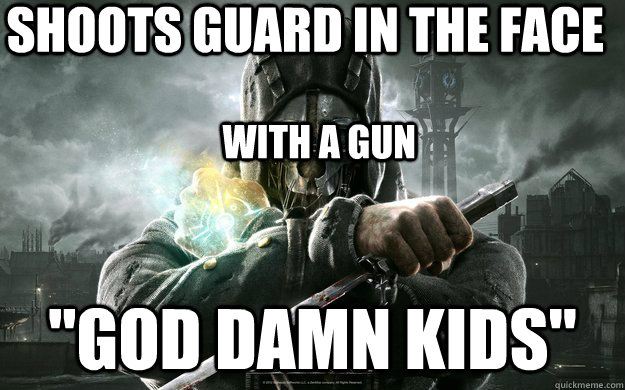 shoots guard in the face 