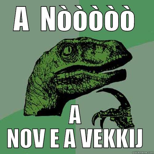 A  NÒÒÒÒÒ A NOV E A VEKKIJ Philosoraptor