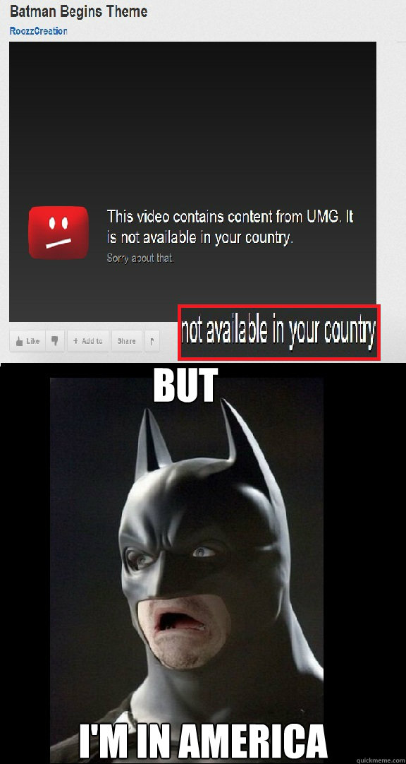 BUt I'm In AMERICA - BUt I'm In AMERICA  America doesnt want Batman