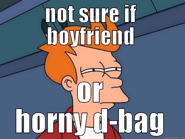 NOT SURE IF BOYFRIEND OR HORNY D-BAG Futurama Fry