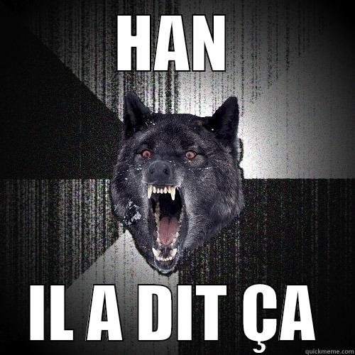 HAN IL A DIT ÇA Insanity Wolf