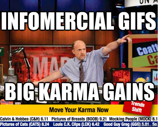 Infomercial GIFS BIG KARMA GAINS  Mad Karma with Jim Cramer