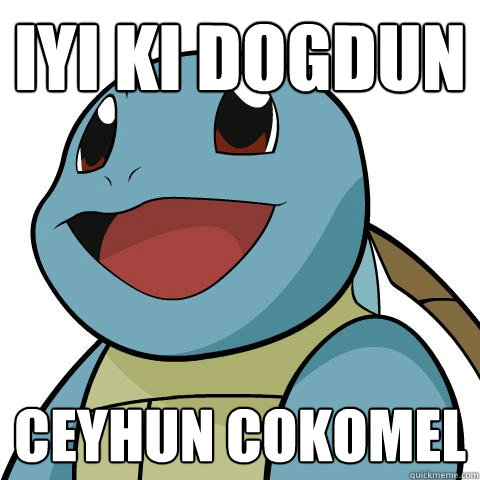 iyi ki dogdun ceyhun cokomel  Squirtle