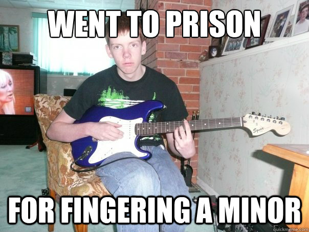 Went to prison For fingering A minor - Went to prison For fingering A minor  Guitar Hero Brad