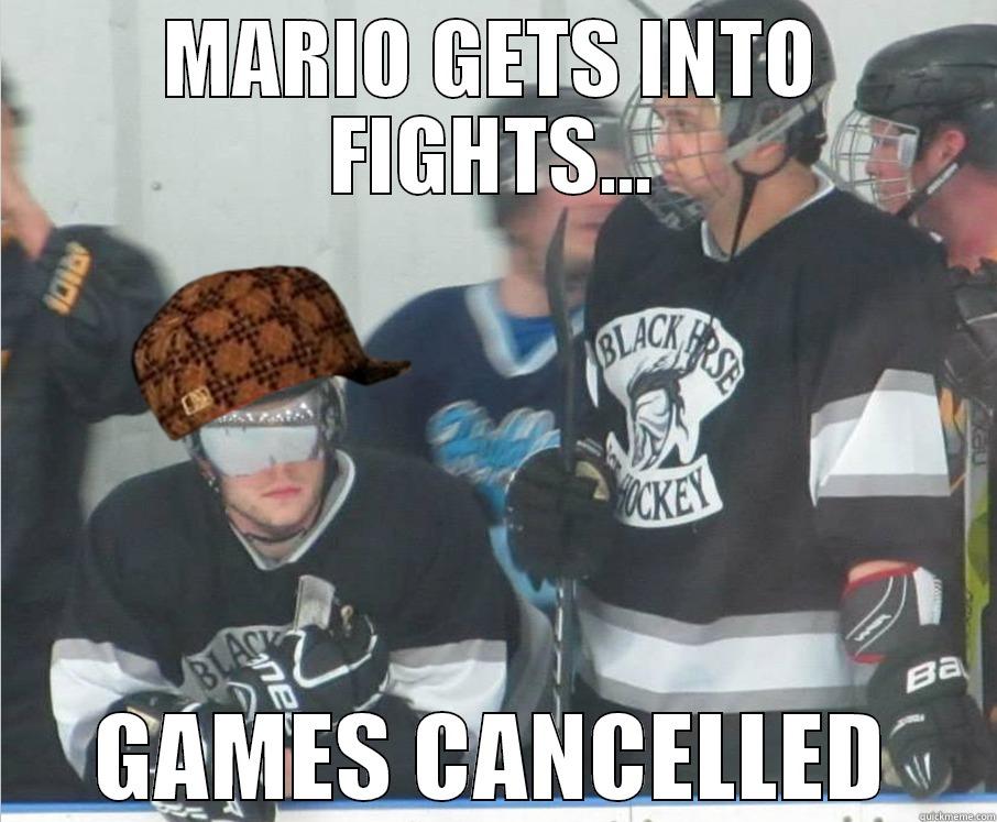 MARIO GETS INTO FIGHTS... GAMES CANCELLED Misc