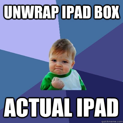 Unwrap iPad box Actual ipad - Unwrap iPad box Actual ipad  Success Kid