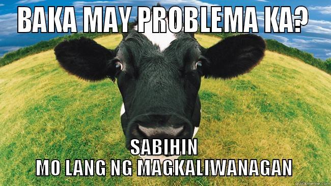 BAKA MAY PROBLEMA KA? SABIHIN MO LANG NG MAGKALIWANAGAN Misc