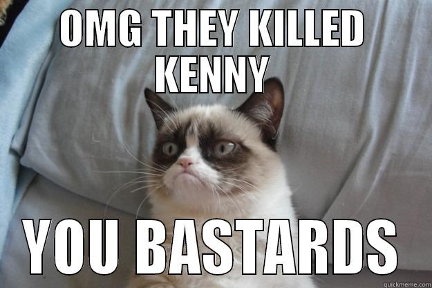 OMG THEY KILLED KENNY YOU BASTARDS Grumpy Cat