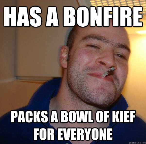 Has a bonfire packs a bowl of kief for everyone - Has a bonfire packs a bowl of kief for everyone  Misc