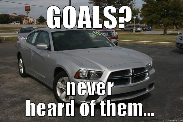 GOALS? NEVER HEARD OF THEM... Misc