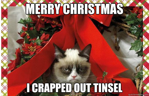 merry christmas I crapped out tinsel - merry christmas I crapped out tinsel  Grumpy Cat Christmas Carol