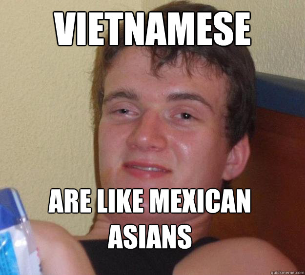 vietnamese are like mexican asians  10 Guy