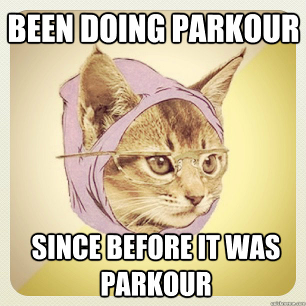 Been Doing Parkour Since Before It Was Parkour - Been Doing Parkour Since Before It Was Parkour  Instagram hipster kitty