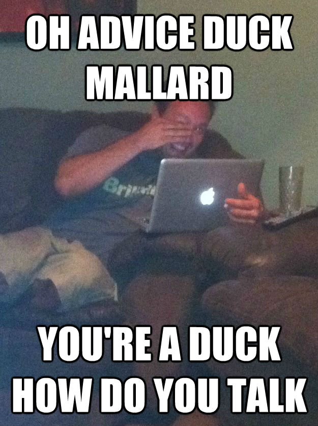 OH ADVICE DUCK MALLARD  YOU'RE A DUCK HOW DO YOU TALK - OH ADVICE DUCK MALLARD  YOU'RE A DUCK HOW DO YOU TALK  Misc