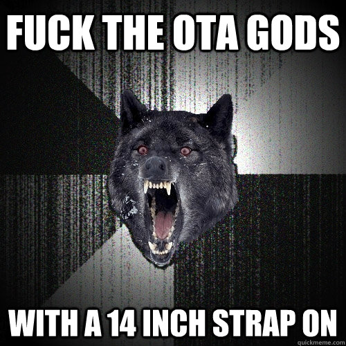 FUCK THE OTA GODS WITH A 14 INCH STRAP ON  Insanity Wolf