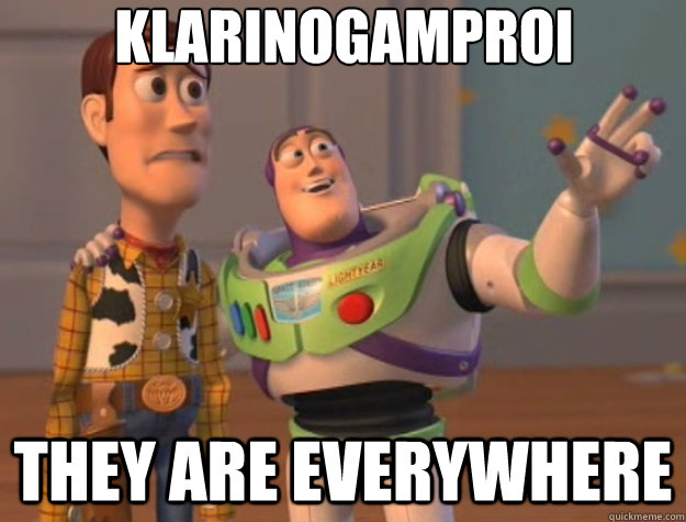 Klarinogamproi they are everywhere - Klarinogamproi they are everywhere  Toy Story