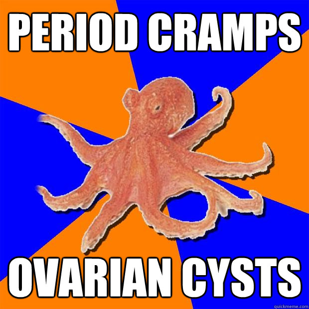 Period cramps Ovarian cysts   Online Diagnosis Octopus