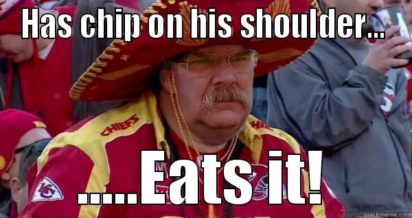 Andy Reid - HAS CHIP ON HIS SHOULDER... .....EATS IT! Misc