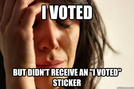 I voted but didn't receive an 