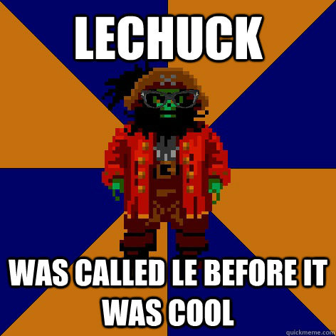 lechuck was called le before it was cool - lechuck was called le before it was cool  Hipster LeChuck