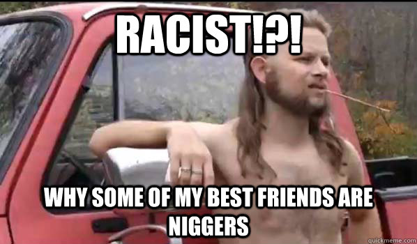 Racist!?! Why some of my best friends are niggers  Almost Politically Correct Redneck