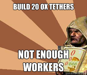 build 20 ox tethers not enough workers - build 20 ox tethers not enough workers  stronghold crusader