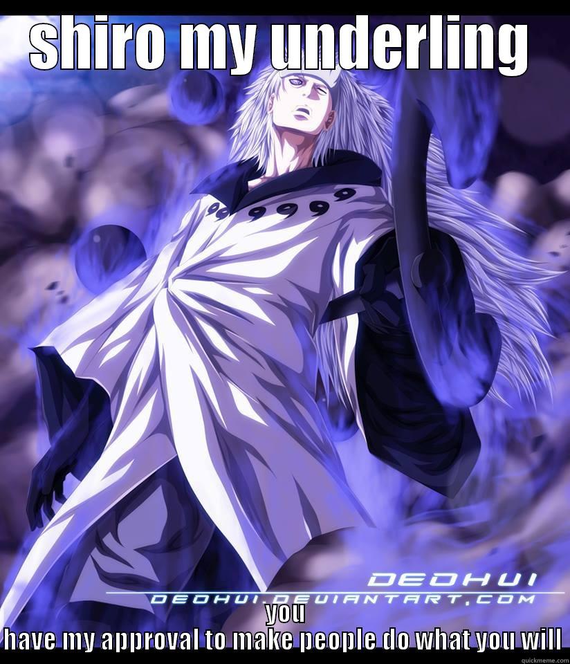 i feel sexy as god - SHIRO MY UNDERLING  YOU HAVE MY APPROVAL TO MAKE PEOPLE DO WHAT YOU WILL Misc