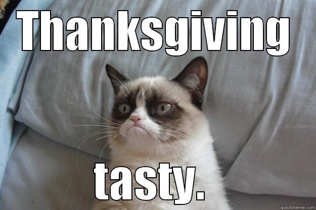 THANKSGIVING TASTY.  Grumpy Cat