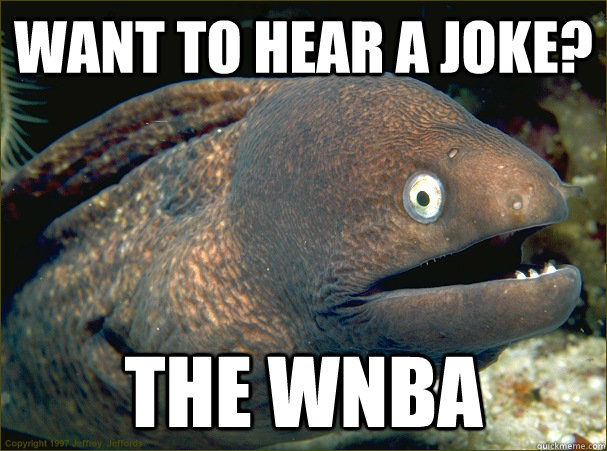 Want to hear a joke? The WNBA  Bad Joke Eel