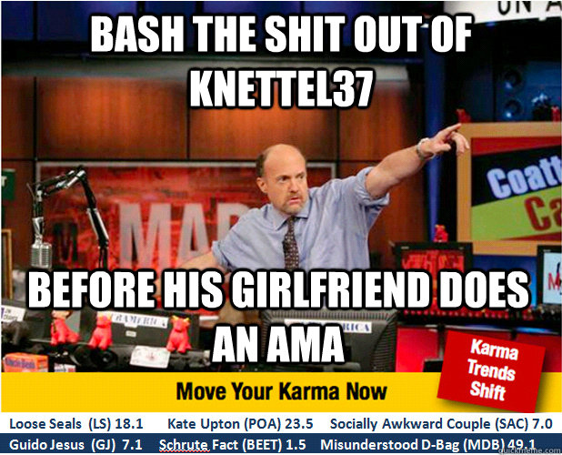 Bash the shit out of knettel37 before his girlfriend does an AMA  Jim Kramer with updated ticker