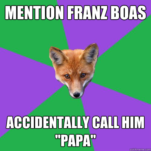 mention franz boas accidentally call him 