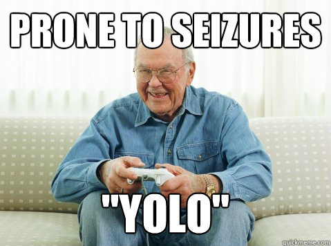 prone to seizures 