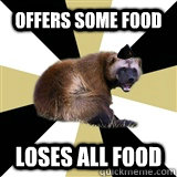 Offers SOME food  loses ALL food    - Offers SOME food  loses ALL food     Westview NJROTC