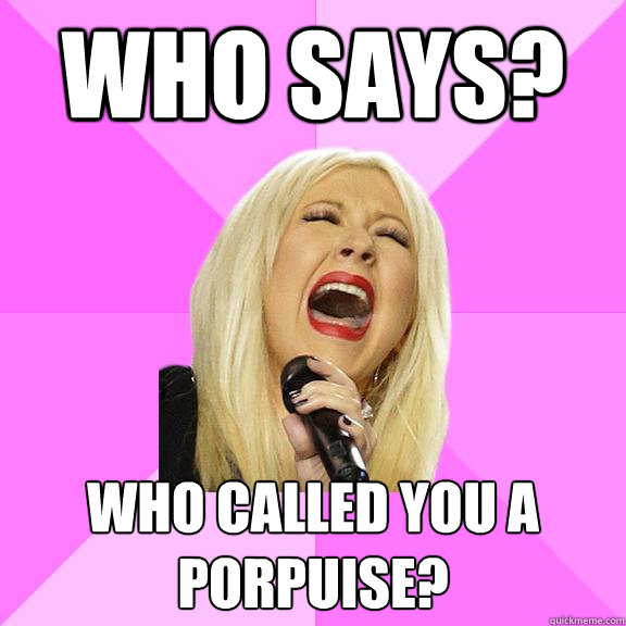 Who Says? Who called you a porpuise?  Wrong Lyrics Christina