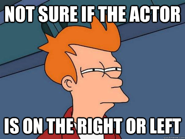 Not sure if the actor Is on the right or left  Futurama Fry