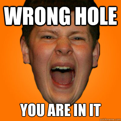 wrong hole you are in it - wrong hole you are in it  Screaming