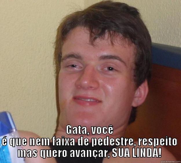  GATA, VOCÊ É QUE NEM FAIXA DE PEDESTRE, RESPEITO MAS QUERO AVANÇAR, SUA LINDA! 10 Guy