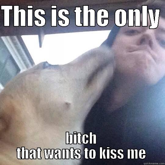 THIS IS THE ONLY  BITCH THAT WANTS TO KISS ME Misc