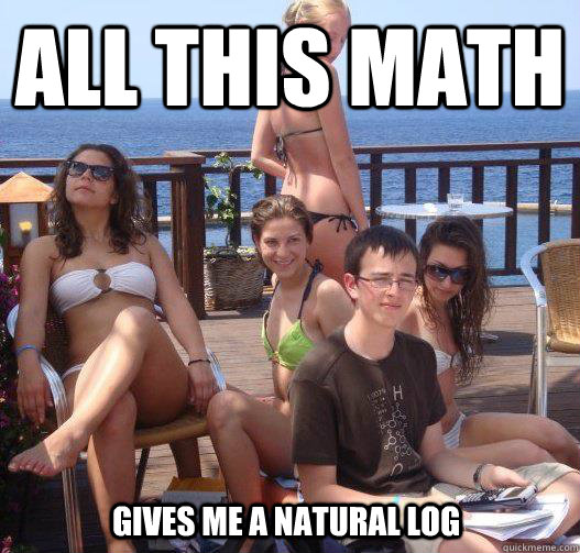 All this math Gives me a natural log  Priority Peter