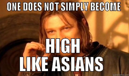 ONE DOES NOT SIMPLY BECOME HIGH LIKE ASIANS  Boromir