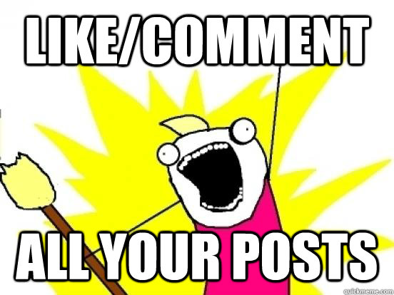 Like/comment All your posts - Like/comment All your posts  Misc