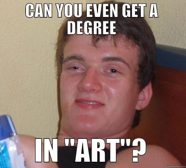 CAN YOU EVEN GET A DEGREE IN 