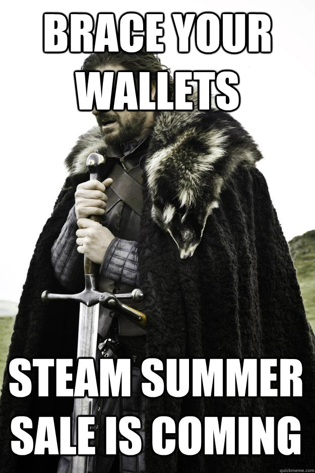 Brace your wallets Steam summer sale is coming   Winter is coming