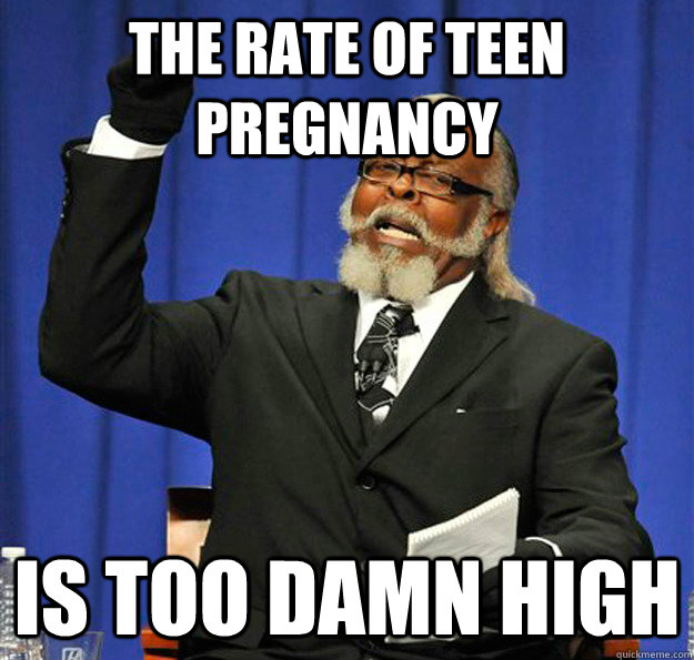 THE RATE OF TEEN PREGNANCY IS TOO DAMN HIGH  Jimmy McMillan