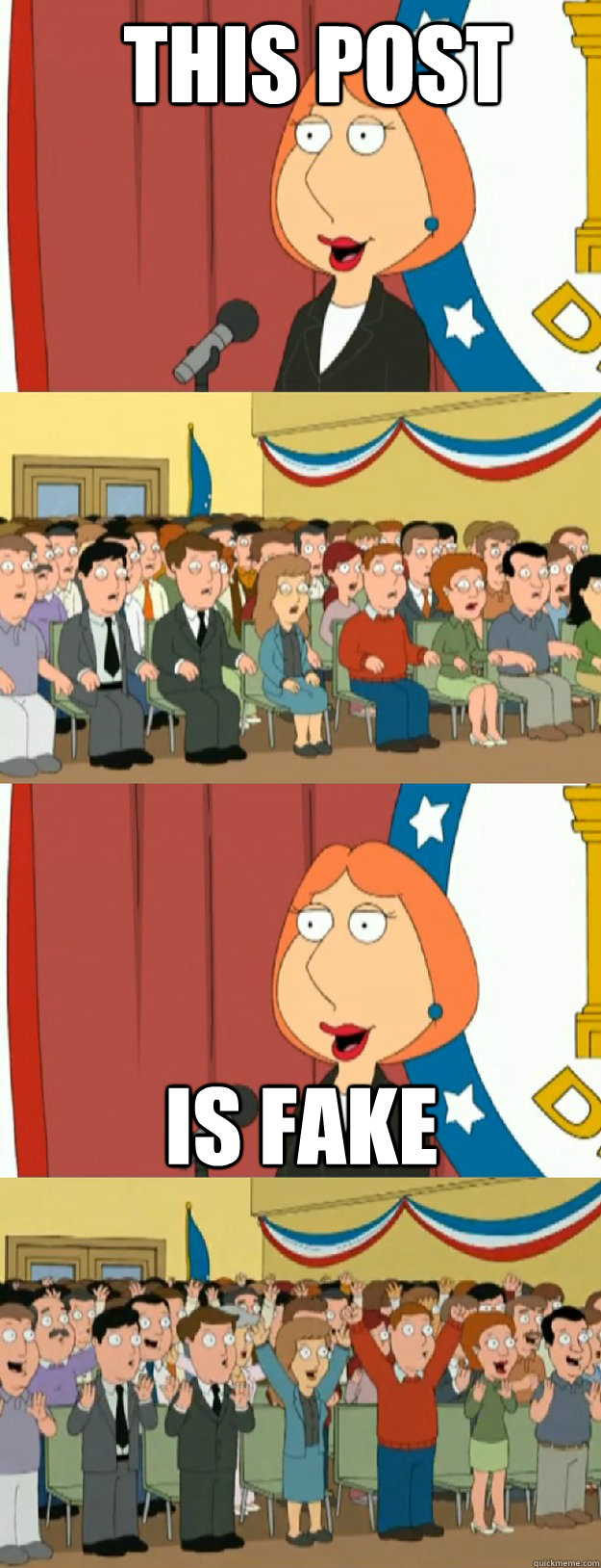 This post is fake - This post is fake  Lois Griffin