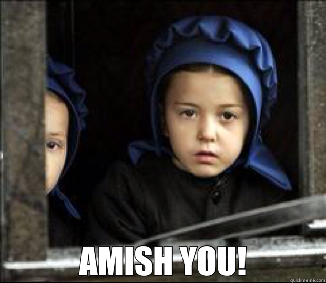  AMISH YOU!  Amish you too