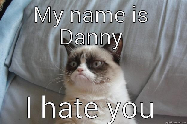 MY NAME IS DANNY I HATE YOU Grumpy Cat